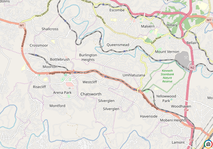 Map location of Woodhurst